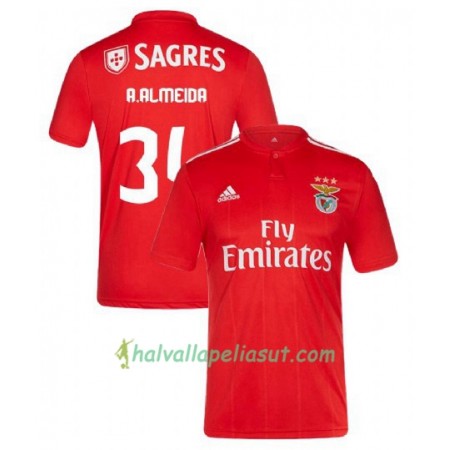 Jalkapallo Pelipaidat Benfica Andre Almeida 34 Kotipaita 2018-2019 Lyhythihainen